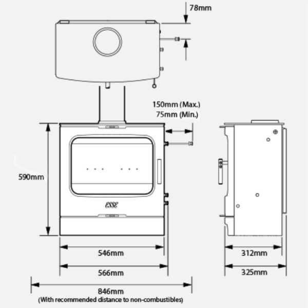 ESSE 175 B Freestanding Woodburning Stove - Image 2