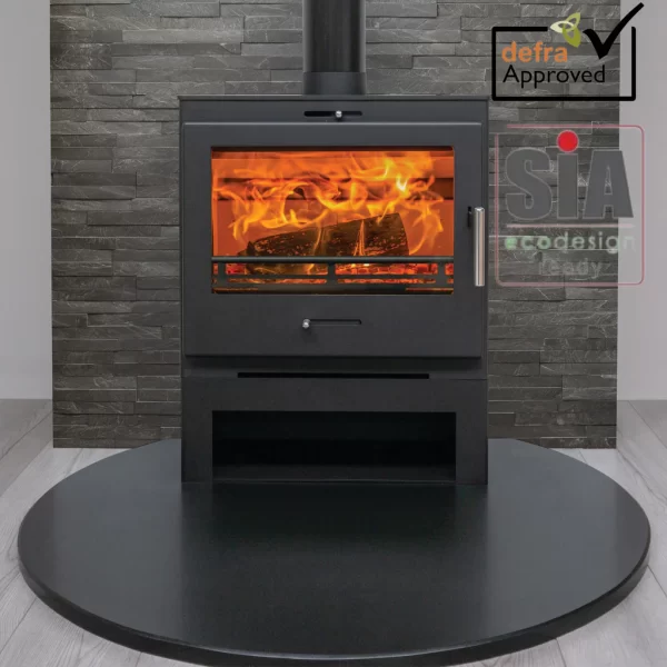 Pevex X40 Cube Xtrawide Freestanding Multifuel Stove - Image 2