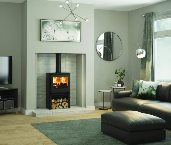 Broseley Desire 5 Widescreen with Log Store Freestanding Multifuel Stove - Image 2