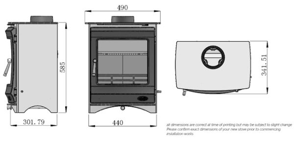 Henley Elcombe 5 Freestanding Multifuel Stove - Image 5